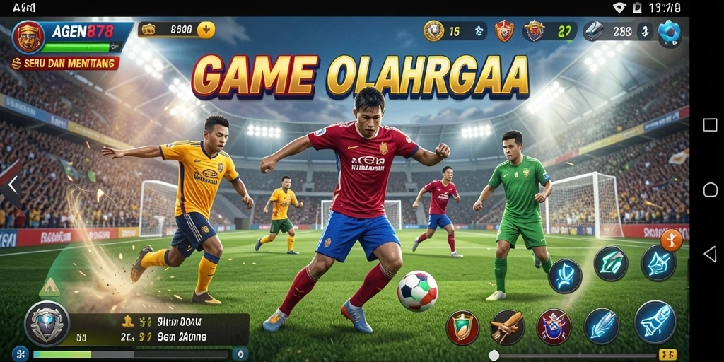Tampilan gameplay yang mendebarkan di AGEN878.