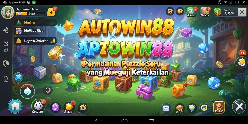 Screenshot gameplay AUTOWIN88 menunjukkan tantangan puzzle seru.