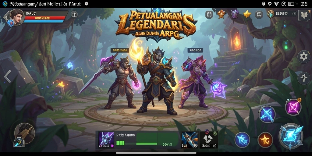 Tampilan aksi seru dalam gameplay ARPG BARU01.