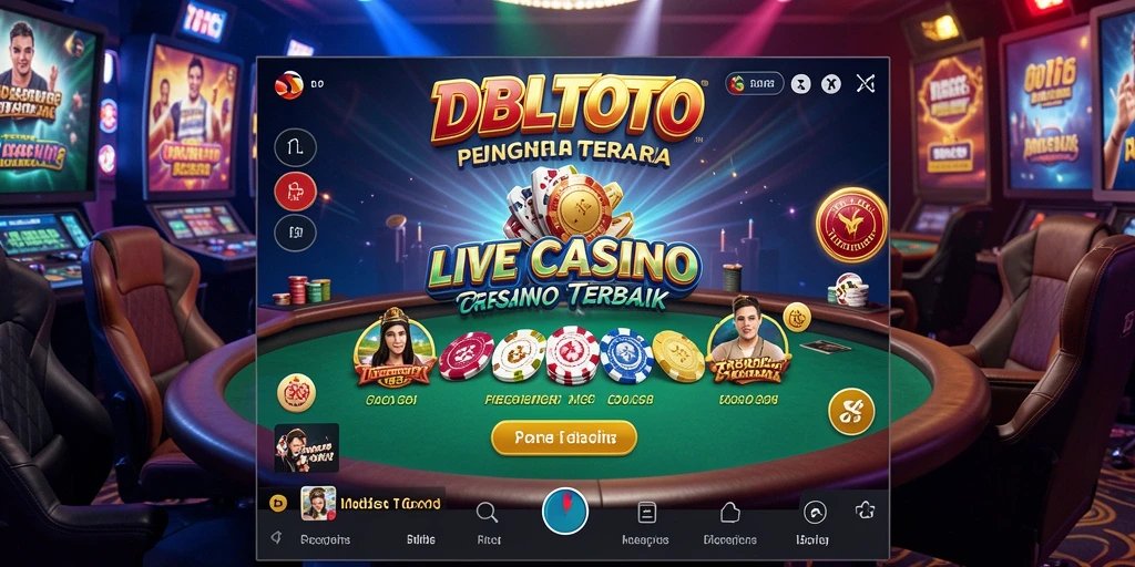 Tampilan gameplay Live Casino yang menegangkan dan interaktif di DBLTOTO.