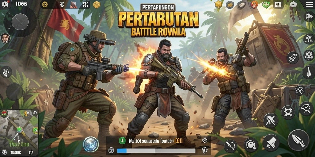 Screenshot gameplay <strong>ID66</strong> menampilkan pertempuran yang seru dan strategis.