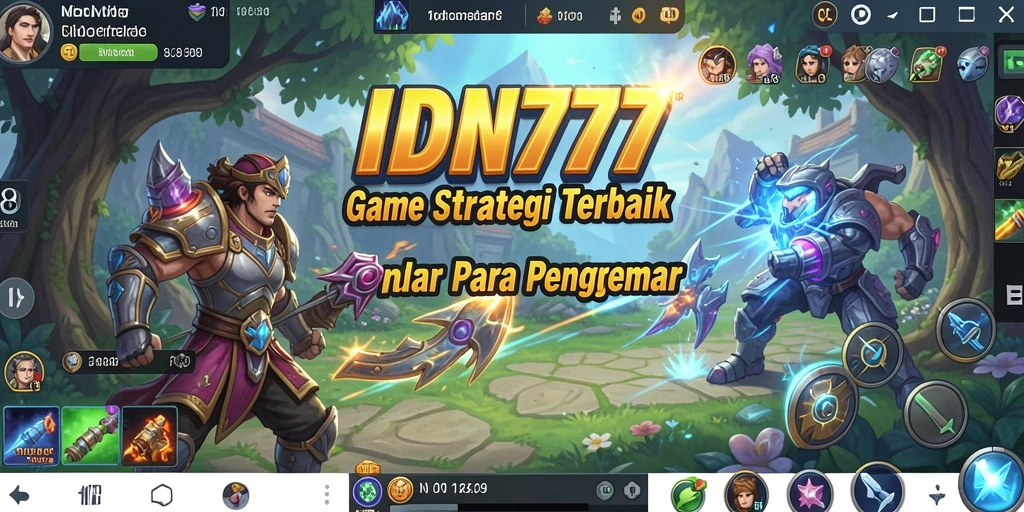 Screenshot gameplay IDN777 menampilkan aksi strategi yang seru dan menegangkan.