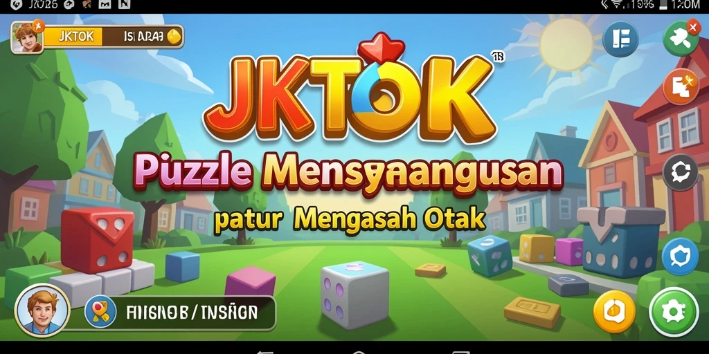 Screenshot dari gameplay JKTOK menampilkan tantangan Puzzle yang menarik.
