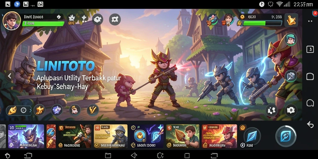 Screenshot utama LINITOTO menunjukkan antarmuka aplikasi yang intuitif dan mudah digunakan.