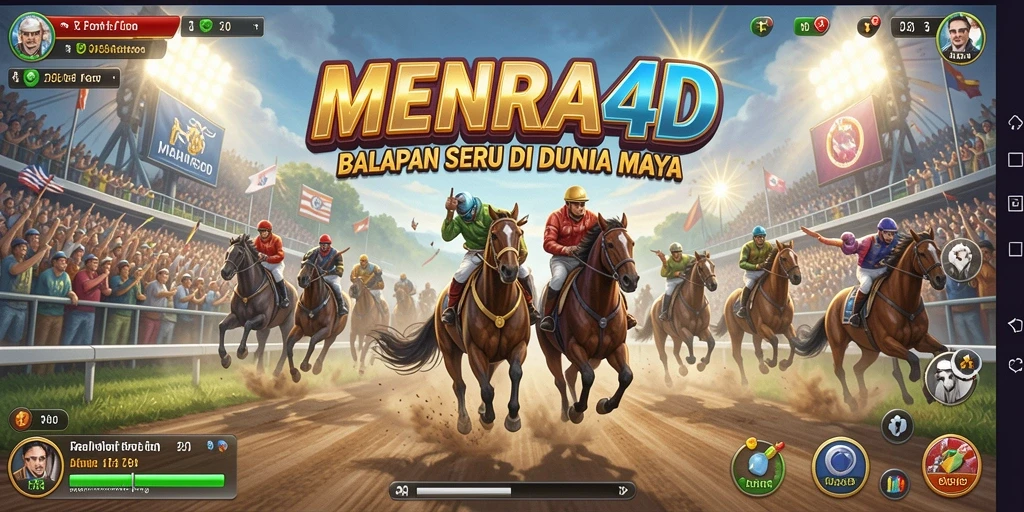 Tampilan seru dari gameplay Racing di MENARA4D.