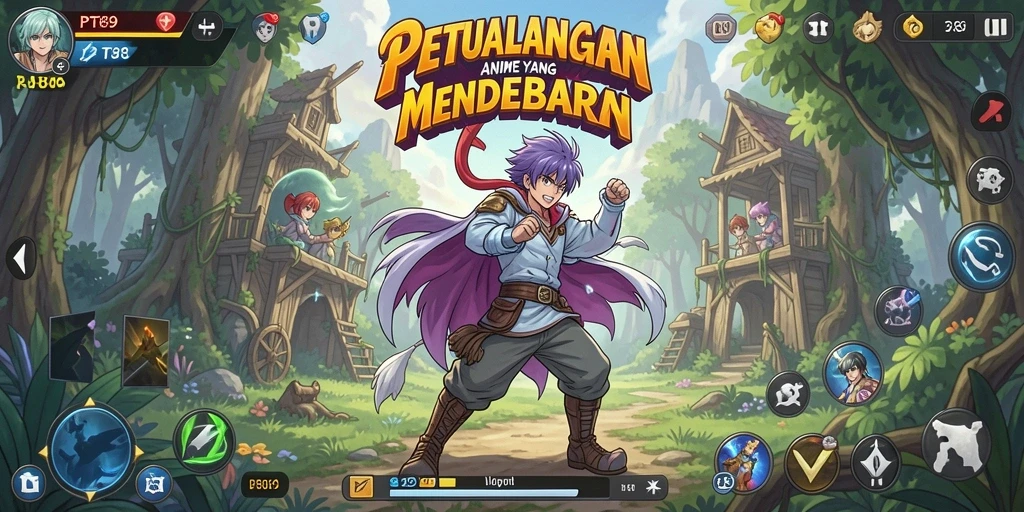 Tampilan gameplay seru PT89 dengan karakter Anime yang menawan.