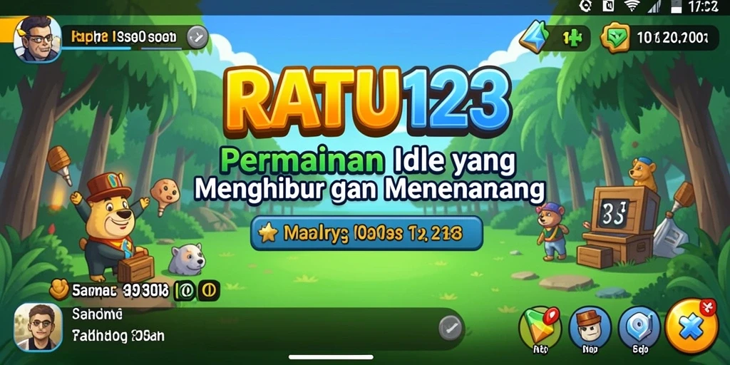 Tangkapan layar gameplay RATU123 menampilkan momen menyenangkan saat mengumpulkan sumber daya.