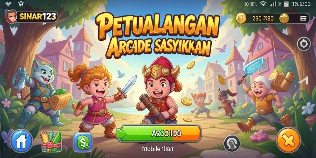 Screenshot gameplay SINAR123 yang menampilkan aksi seru di arena.