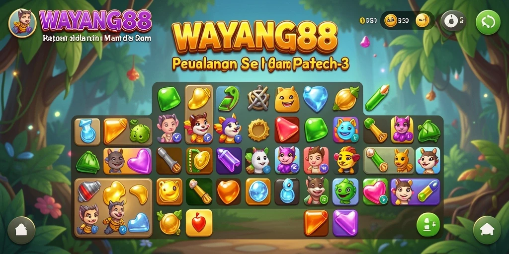 Tampilan menarik dari gameplay WAYANG88 yang penuh warna.